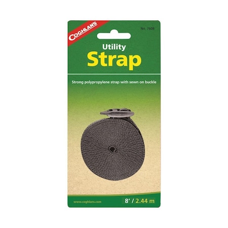 Coghlans Coghlan's 1 in. W X 8 ft. L Black Utility Strap 1 lb 1 pk 7608